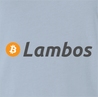 Funny BTC bitcoin lamborghini light blue t-shirt