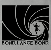 Funny James Bond Gay parody t-shirt grey