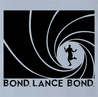 Funny James Bond Gay parody t-shirt white light blue