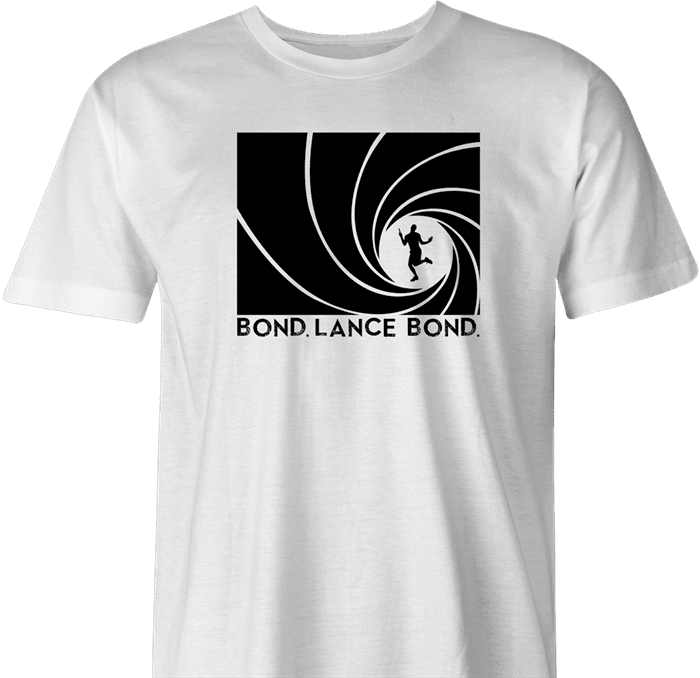 Funny James Bond Gay parody t-shirt white men's