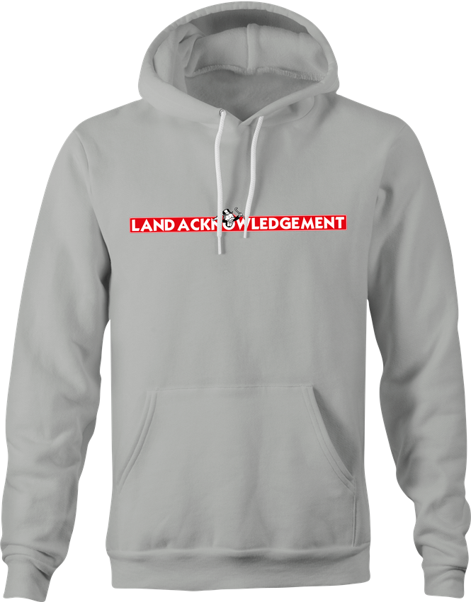 funny land acknowledgement monopoly hoodie men's grey