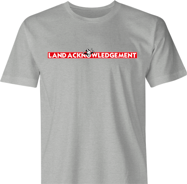 funny land acknowledgement monopoly t-shirt men's grey