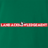 funny land acknowledgement monopoly t-shirt men's green