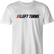 Funny nascar racing left turns only parody men's t-shirt 