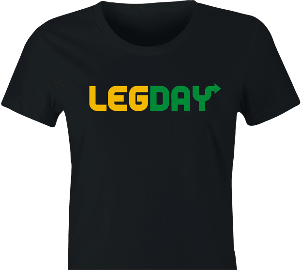 Funny Never Skip Leg Day Weightlifting Women's Black