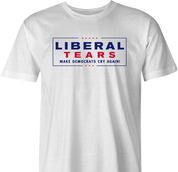 Liberal tears funny republican t-shirt men's white 