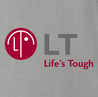 funny Lifes Tough LG Brand Parody t-shirt grey