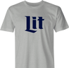 funny Lit Miller Light Mashup men's t-shirt