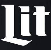 funny Lit Miller Light Mashup black t-shirt