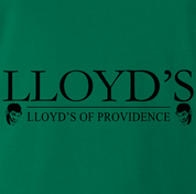 Funny Dumb And Dumber Insurance Tee - Lloyd's Of Providence Green T-Shirt