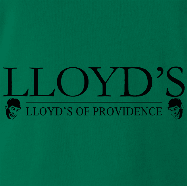 Funny Dumb And Dumber Insurance Tee - Lloyd's Of Providence Green T-Shirt