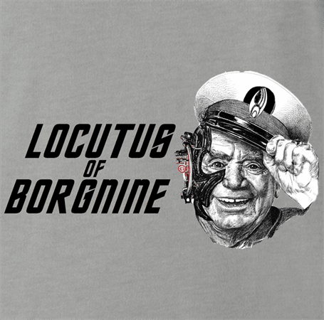 ernest borgnine star trek ash grey t-shirt