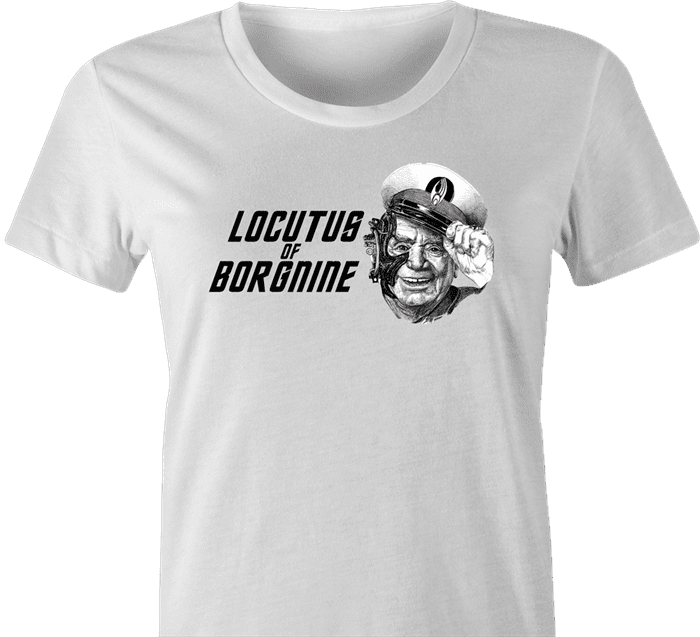 ernest borgnine star trek white women's tshirt 