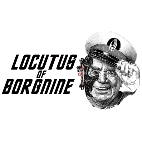 ernest borgnine star trek white tee