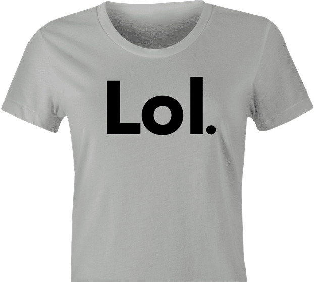 Funny Lol AOL Mashup  Parody T-Shirt Women's Ash Grey