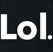 Funny Lol AOL Mashup  Parody Black T-Shirt