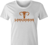 Funny texas longhorns suck fallopian tube parody women's t-shirt white