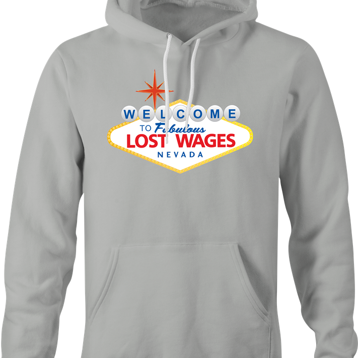 Funny Lost Wages - Las Vegas Gambling Parody T-Shirt Ash Grey Hoodie