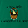 funny silence of the lambs lotion in the basket t-shirt men's green