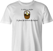 funny silence of the lambs lotion in the basket t-shirt men's white