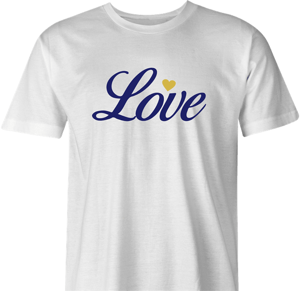 Funny I Love You Dove Valentine's Day Mashup Parody White Men's T-Shirt
