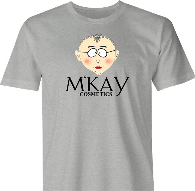 Funny South Park Mr. Mackey M'Kay Cosmetics Parody Mashup Men's T-Shirt