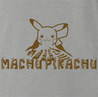 Funny Pikachu Ancient Wonder of the World - Machu Pikachu Ash Grey Tee