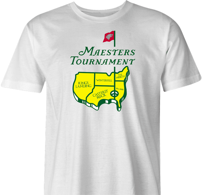 funny Game Of Thrones The Masters Golf Tournament t-shirt white men's