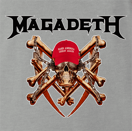 trump megadeth heavy metal MAGA Magadeath Ash t-shirt 