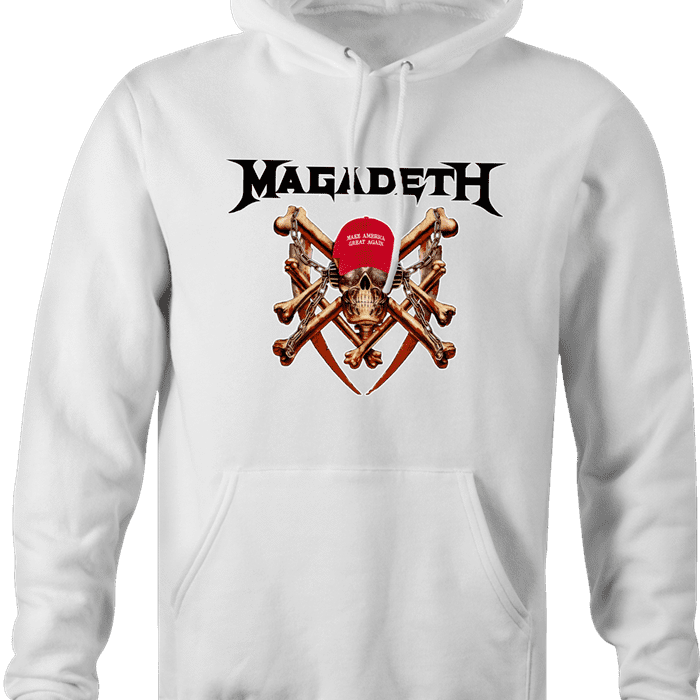 trump megadeth heavy metal MAGA Magadeath ash hoodie 