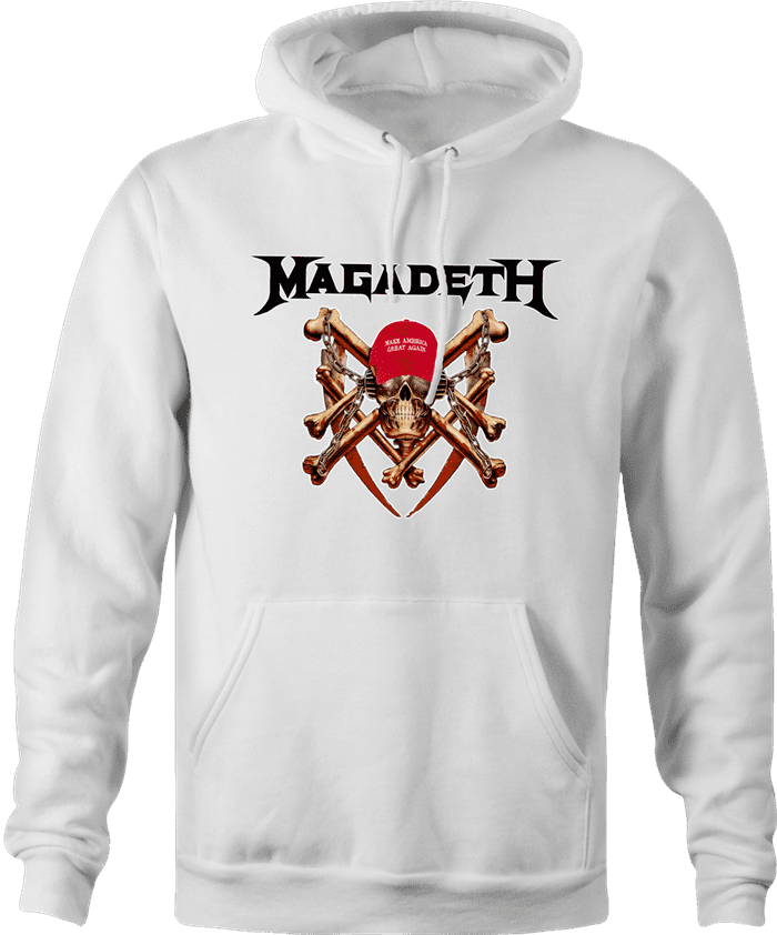 trump megadeth heavy metal MAGA Magadeath ash hoodie 
