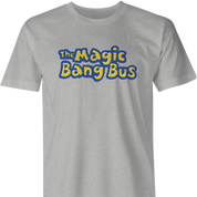 Funny magic bang bus mrs frizzle parody men's t-shirt