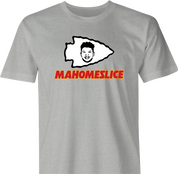 funny KC Chiefs Superbowl Champion Patrick Mahomes Parody | Mahomeslice men's t-shirt
