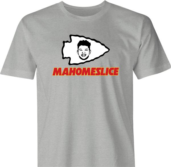 funny KC Chiefs Superbowl Champion Patrick Mahomes Parody | Mahomeslice men's t-shirt