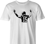 funny Kansas City Chiefs MVP Champion Patrick Mahomes Parody | Mahomeslice Men's T-Shirt White