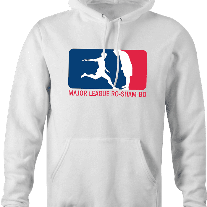 funny Major League Roshambo t-shirt white men's hoodie
