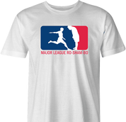 funny Major League Roshambo t-shirt white men's 