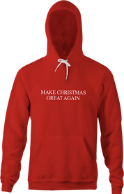 funny Make Christmas Great Again red hoodie