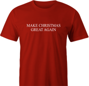 funny Make Christmas Great Again red men's t-shirt