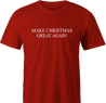 funny Make Christmas Great Again red men's t-shirt