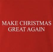 funny Make Christmas Great Again red t-shirt