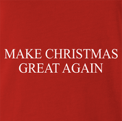 funny Make Christmas Great Again red t-shirt