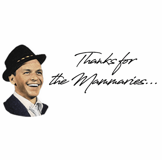 Thanks for the memory Frank Sinatra parody t-shirt white