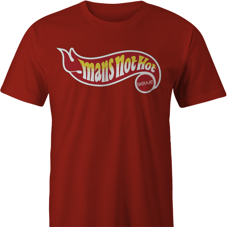 big shaq hot wheels mans not hot men's red t-shirt 