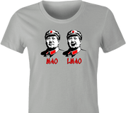 Funny Mao Zedong LMAO Parody T-Shirt Women's Ash Grey