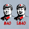 Funny Mao Zedong LMAO Parody Light Blue T-Shirt