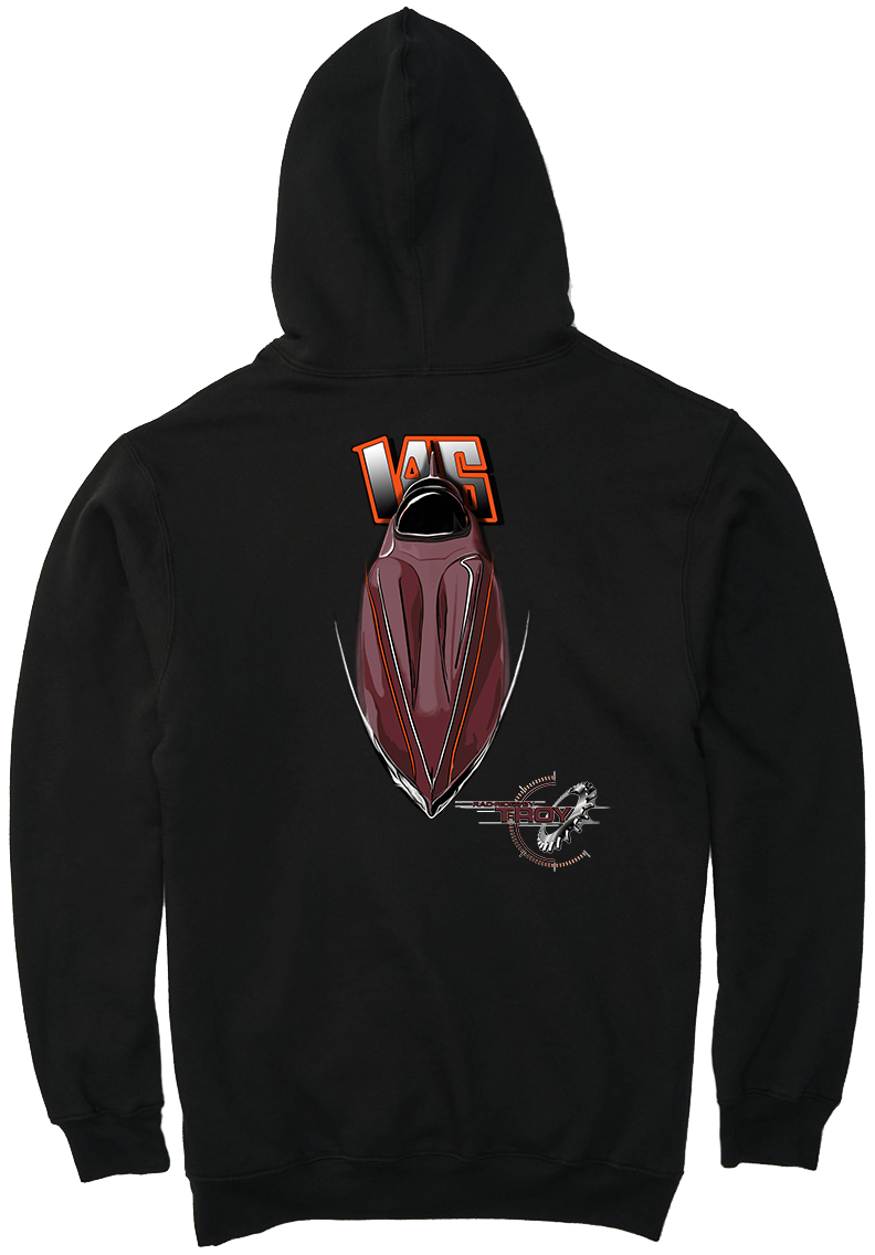 The Offical Rad Rides by Troy | Mariani Streamliner Salt Flats Race Car | Black Hoodie | Cool Cars