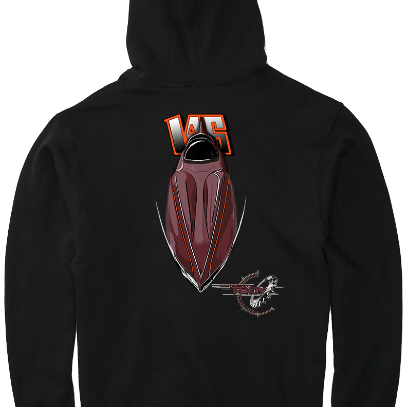 The Offical Rad Rides by Troy | Mariani Streamliner Salt Flats Race Car | Black Hoodie | Cool Cars