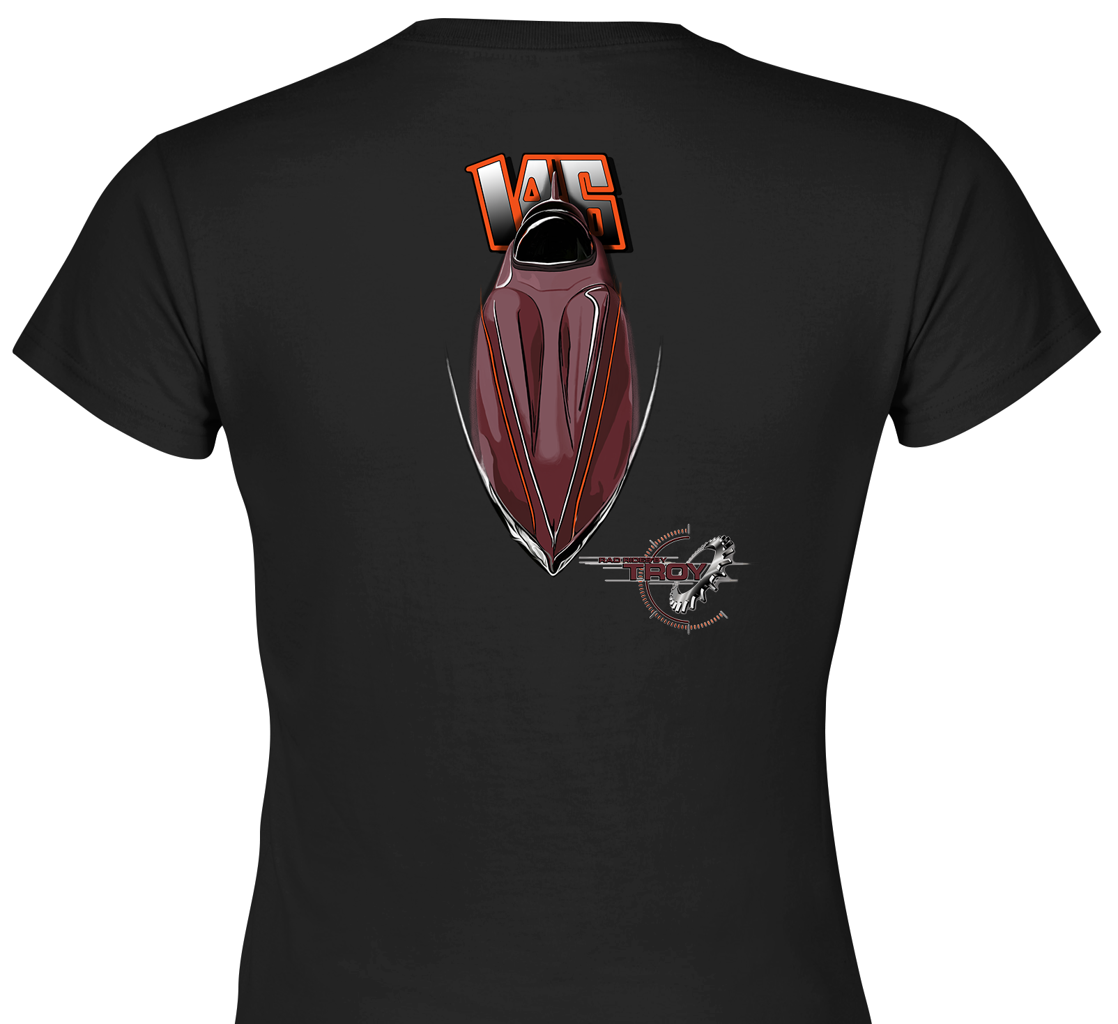 The Offical Rad Rides by Troy | Mariani Streamliner Salt Flats Race Car | Women's Black T-Shirt | Cool Cars