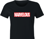 funny Marvel Comic Books Movie - Marvelous Mashup women's black